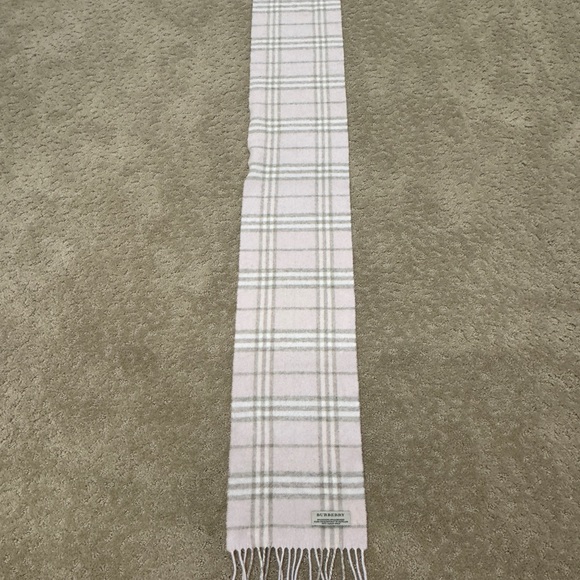 Girls Pink Burberry Scarf - Picture 2 of 6